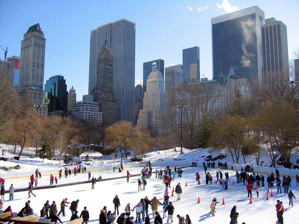 patinaje sobre hielo en Nueva York