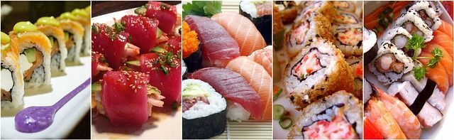 comer sushi en Japón