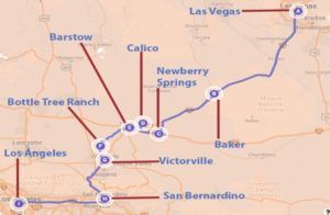 Recorrido Las Vegas a Los Ángeles