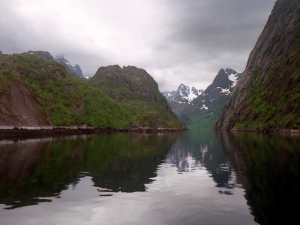 Trollfjord durante un viaje privado por las Islas Lofoten